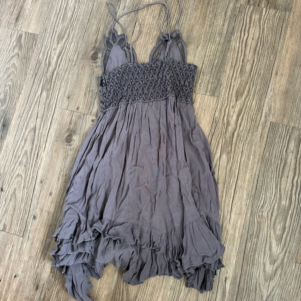 Free People Adela Slip Mini Dress Small - Picture 4 of 5